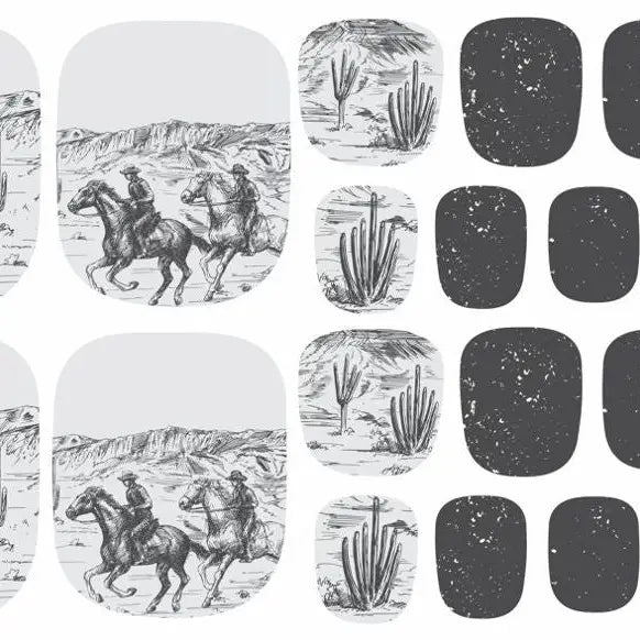 Desperado Nights Western Pedicure Strips