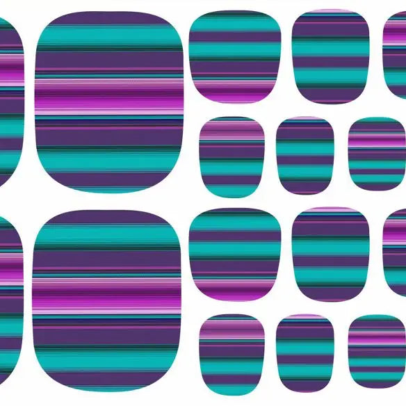 Crazy Serape Pedicure Strips