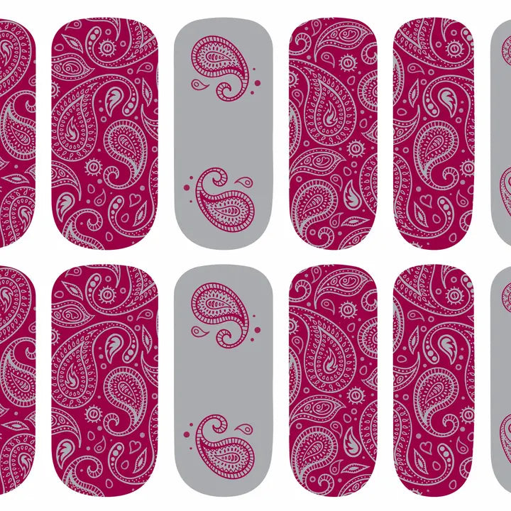 Pretty Paisley Nail Strips