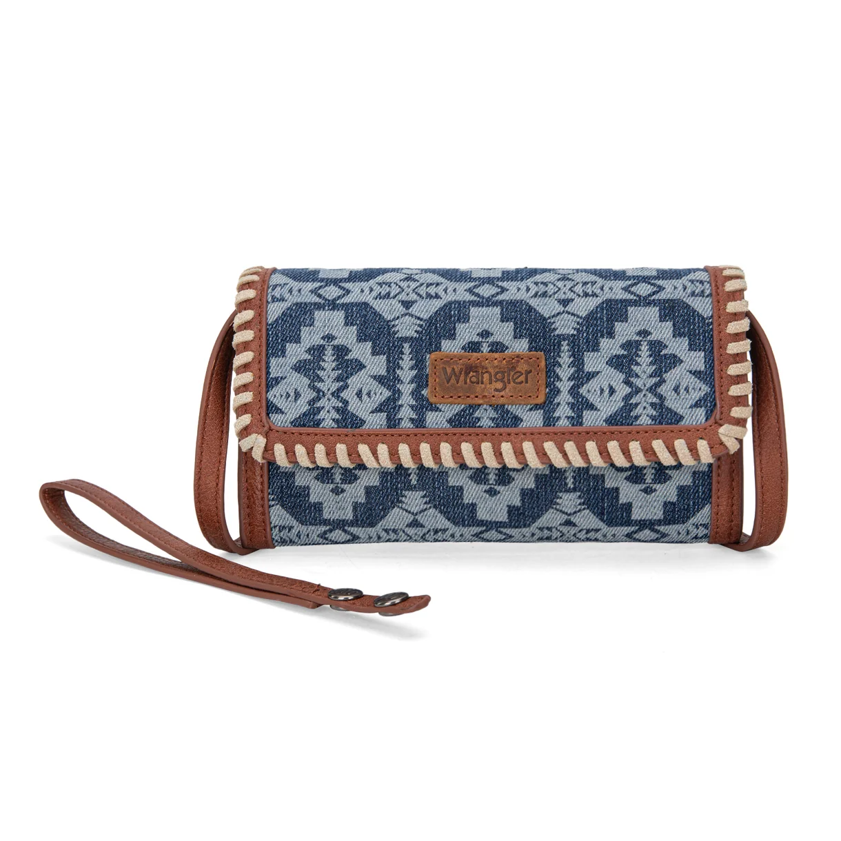 Wrangler Southwestern Print Wallet/Wristlet/Shoulder Bag