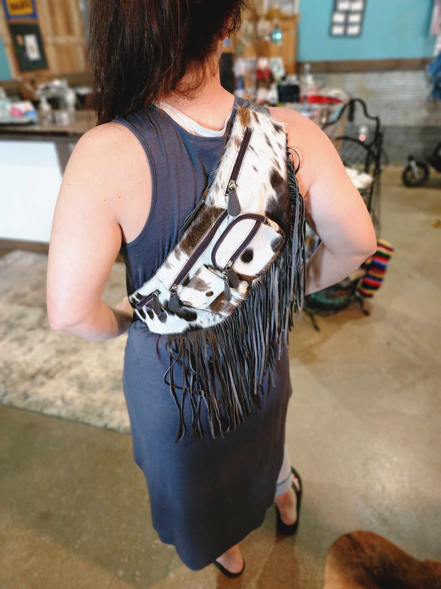 Hair on Bum Bag-Brown