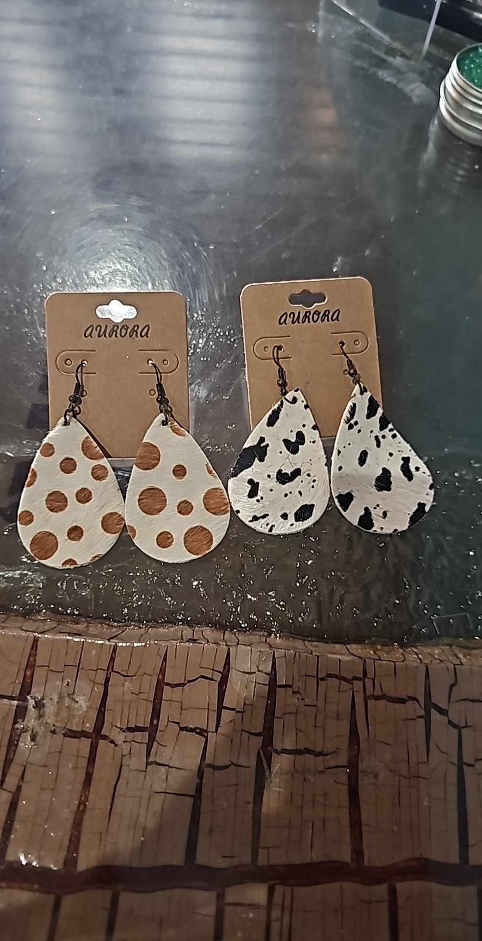 Cowhide Earrings