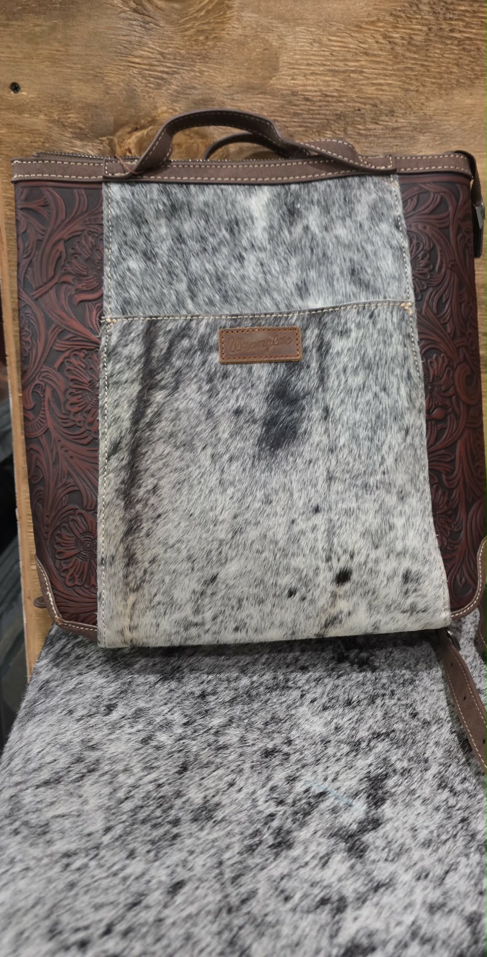 Cowhide Wrangler Backpack