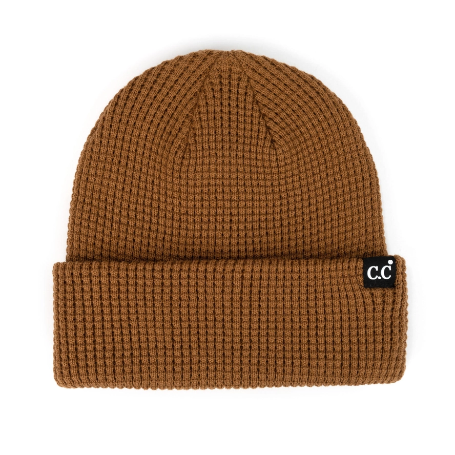 Cc Beanie Waffle Knit Hat