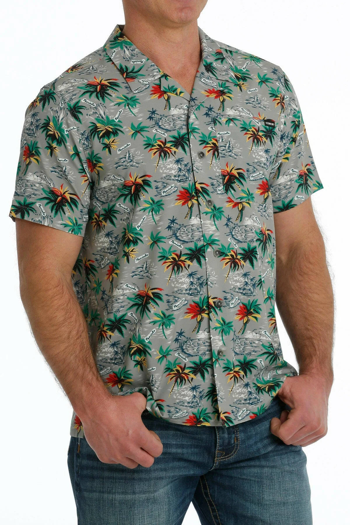 Men's Cinch Palm Tree Shirt