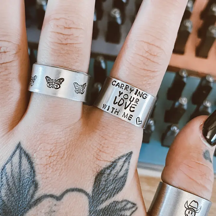 Stamped Rings