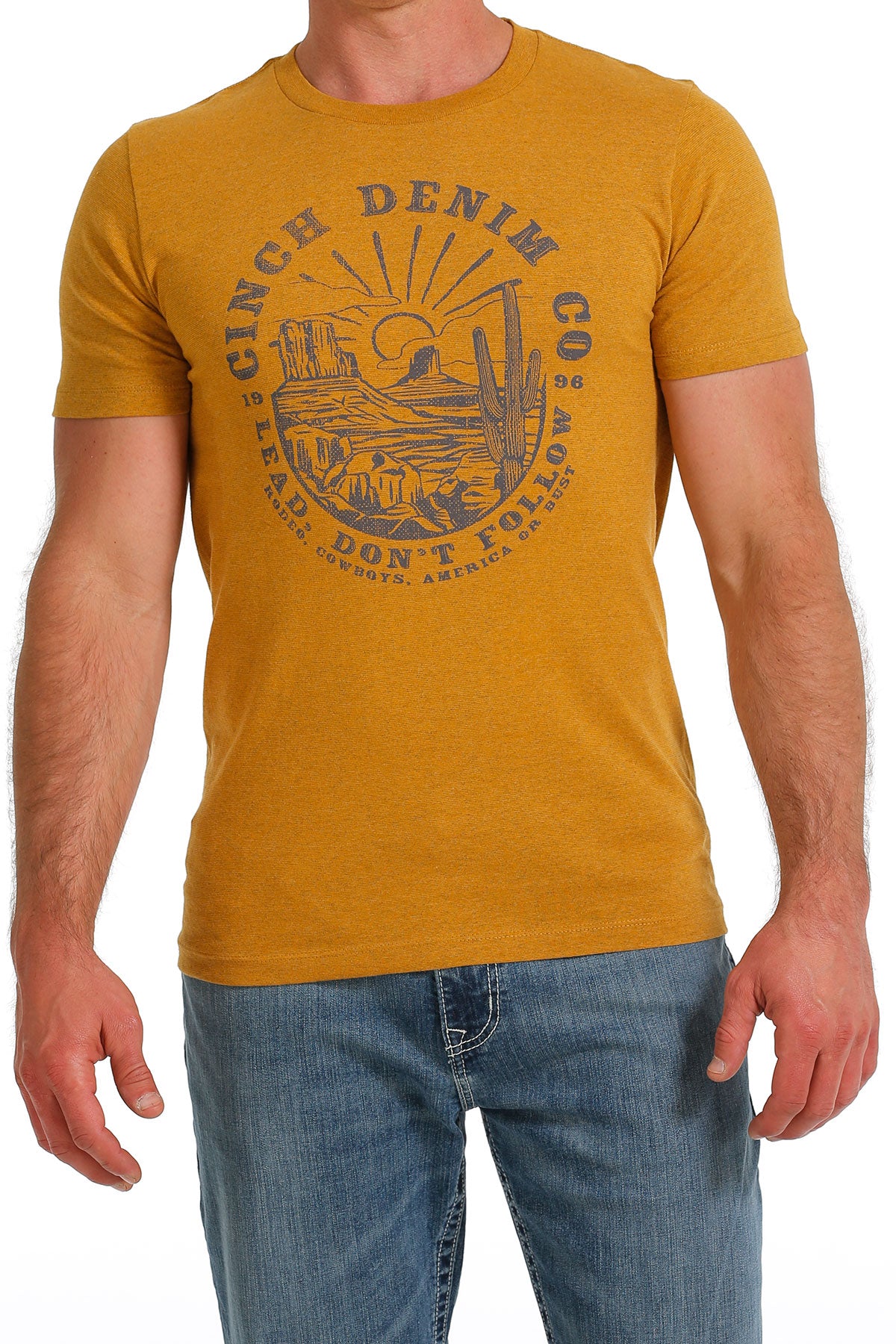 Men's Cinch Tee-Gold