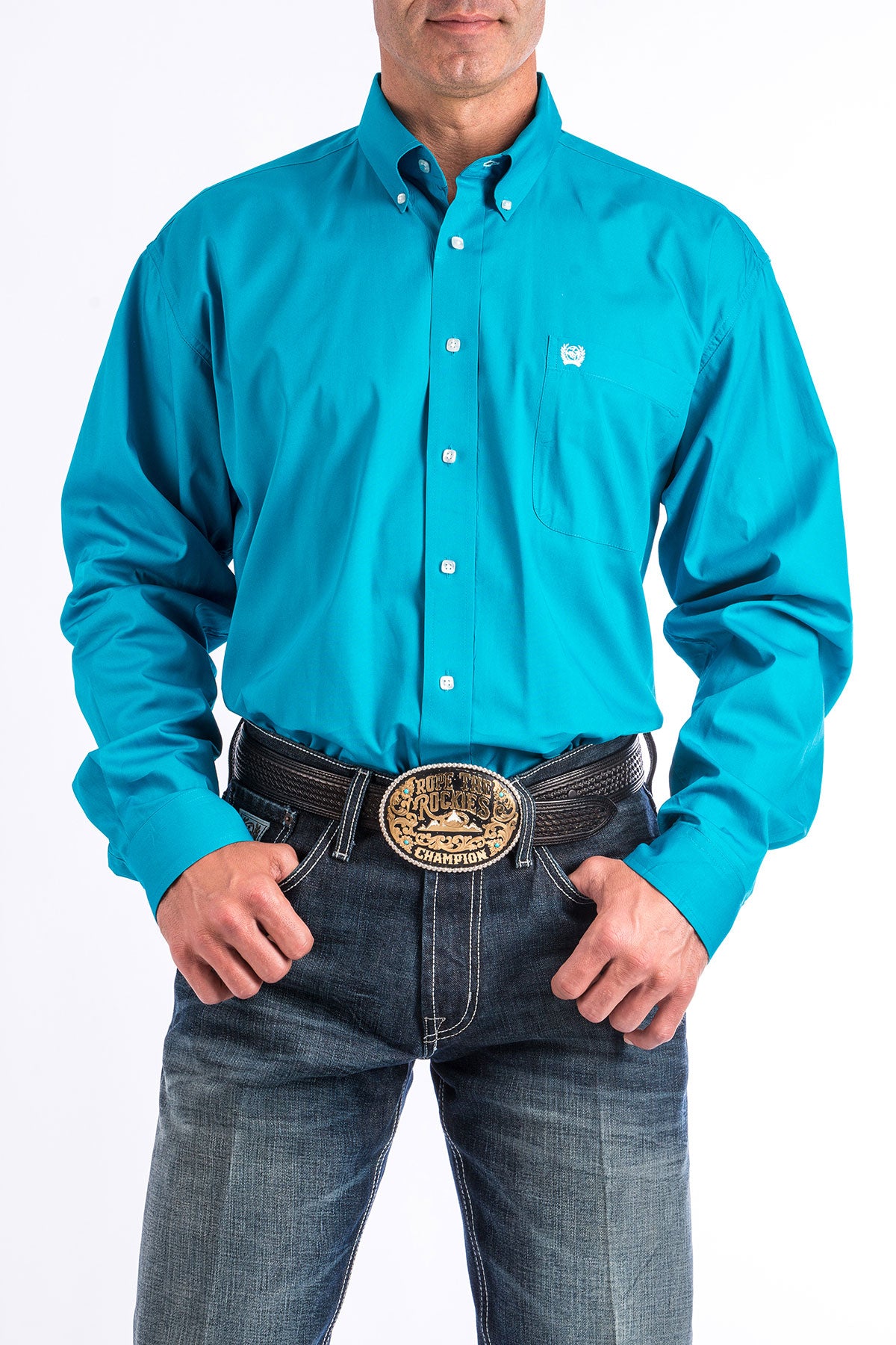 Men's Cinch Turq Shirt