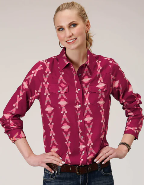 Ladies Roper LS Pearl Snap