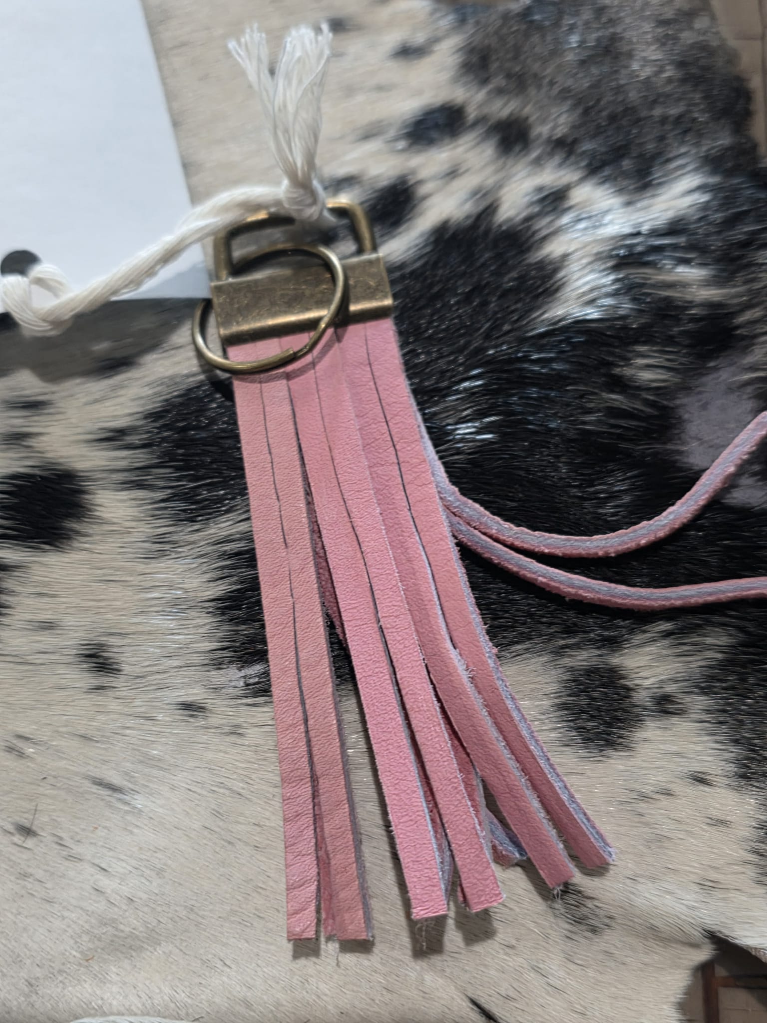 Leather Fringe Key Chains