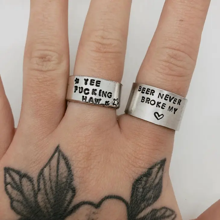 Stamped Rings