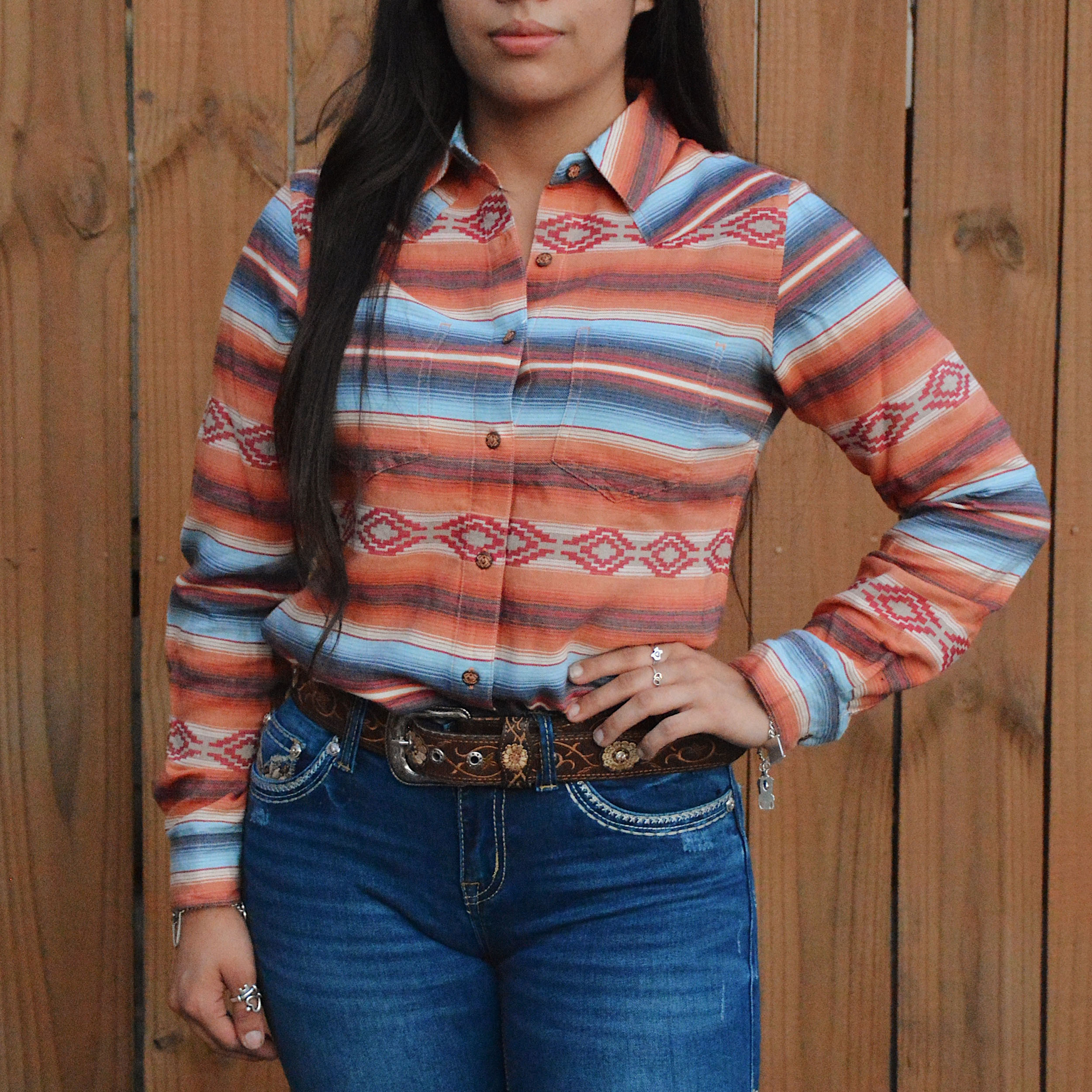 Ariat: Women’s REAL Billie Jean Subtle Serape Western Shirt