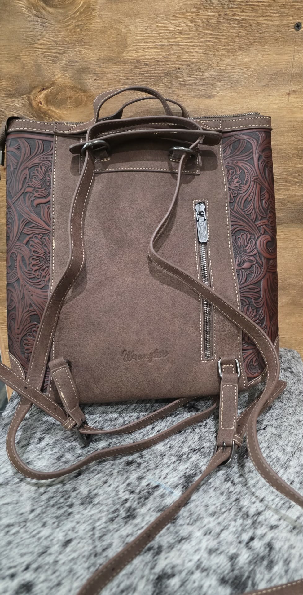 Cowhide Wrangler Backpack