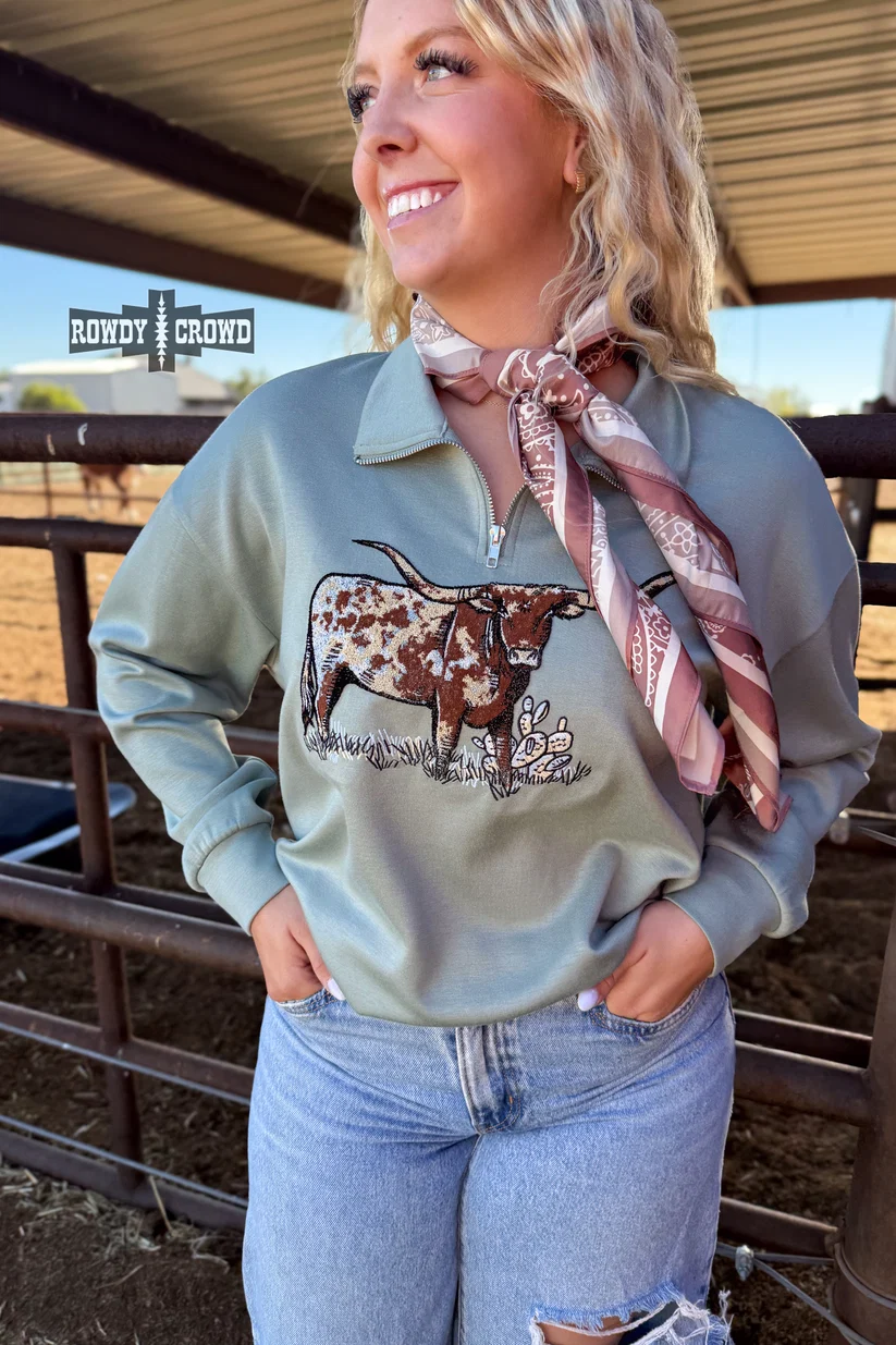 The BLUE Lomita Longhorn Pullover