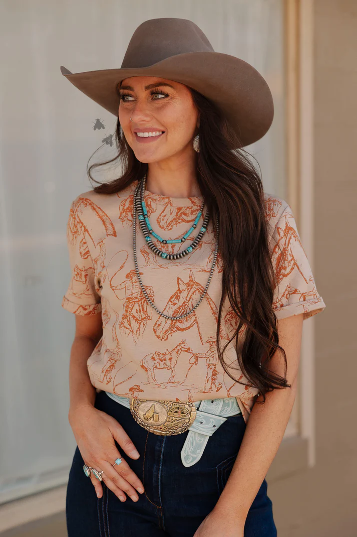 Doodle Dos--Saddle Tee