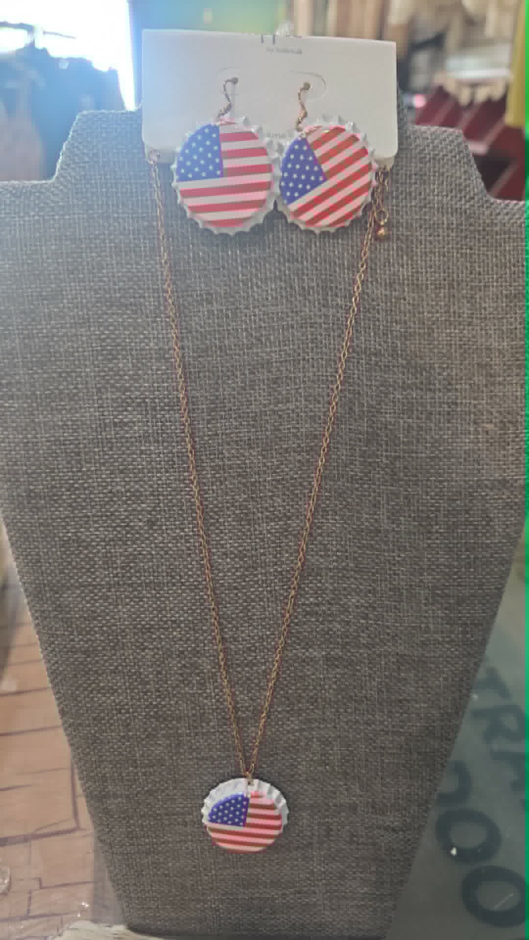 Bottle Cap Necklace Set