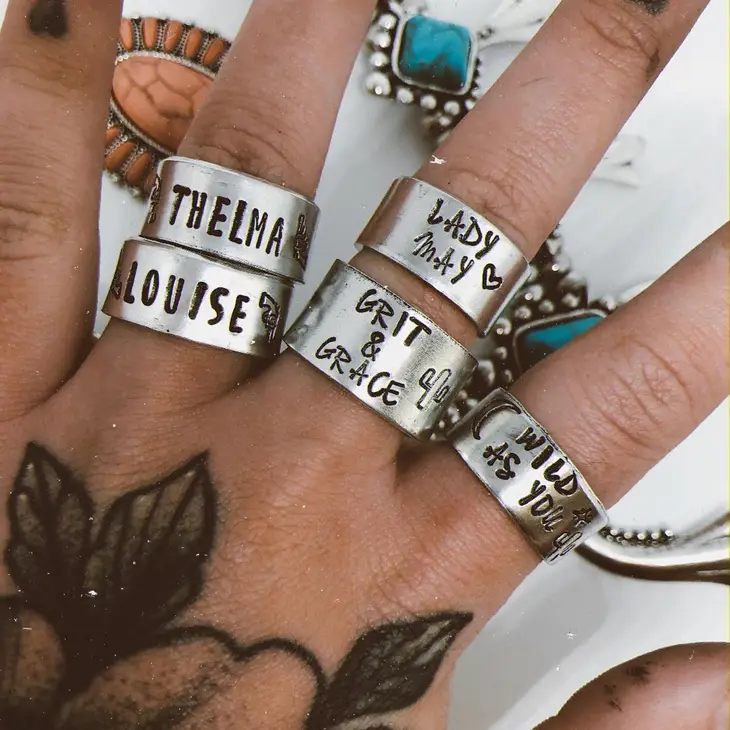 Stamped Rings