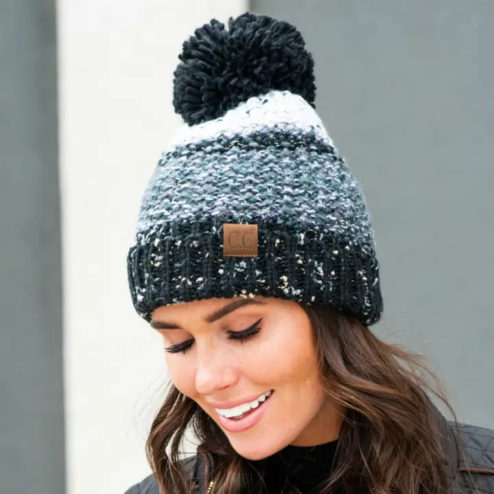 Cc Yarn Pom Detailed Beanie