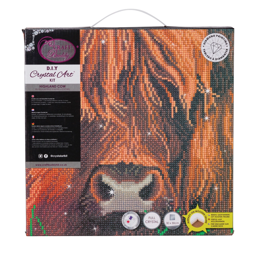 Highland Cow (Med) - Diamond Painting Crystal Art Kit