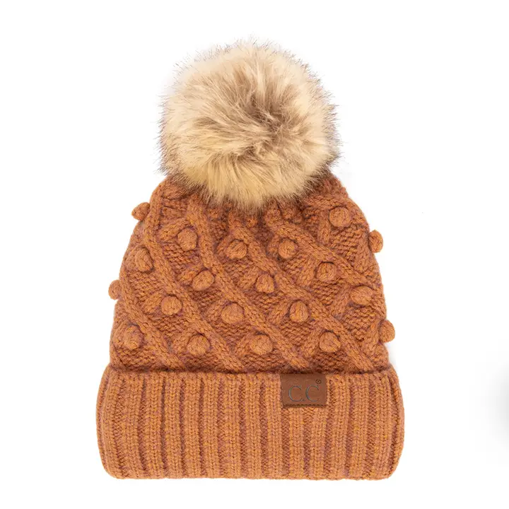 Cc Crafted Pom Detail Beanie ( HAT