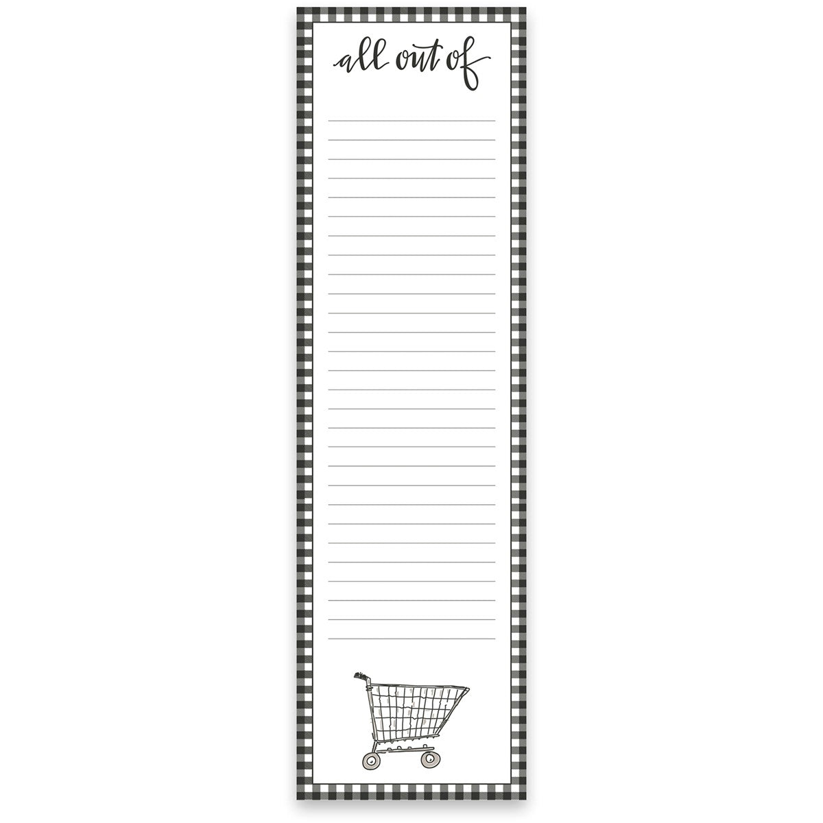 All out of - List note pad