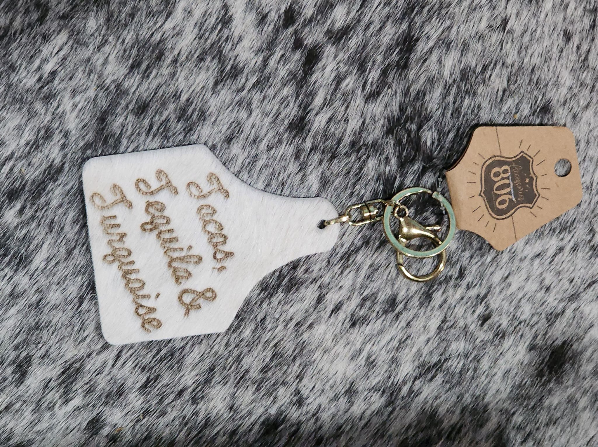 Taco Keychain-White
